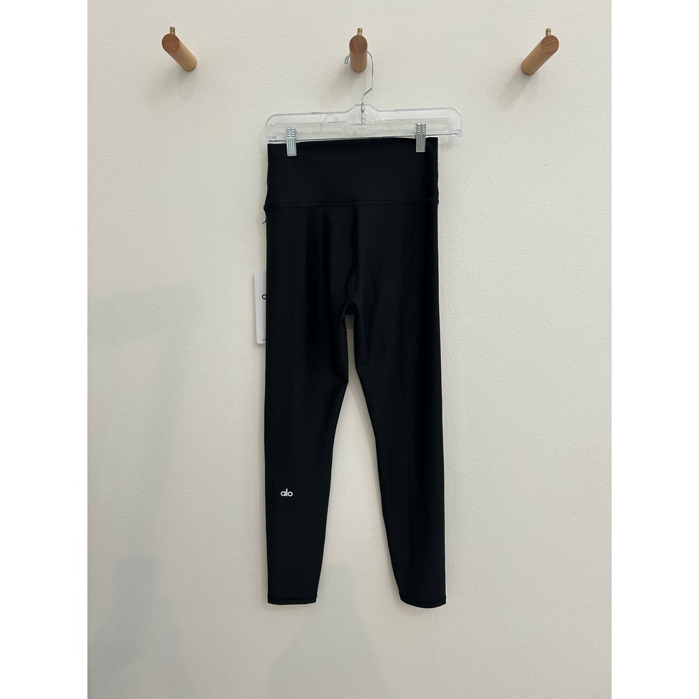 Alo Yoga 7/8 High-Waist Airlift Legging Black Womens Size L NWT